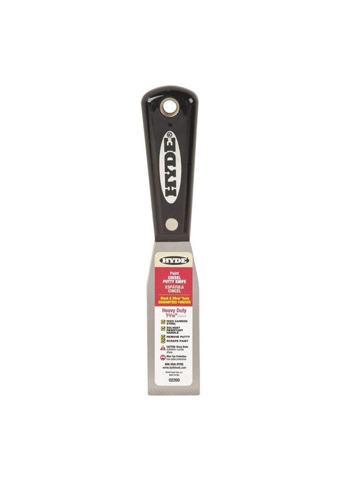 Hyde Tools 2200 Black & Silver Chisel Putty Knife