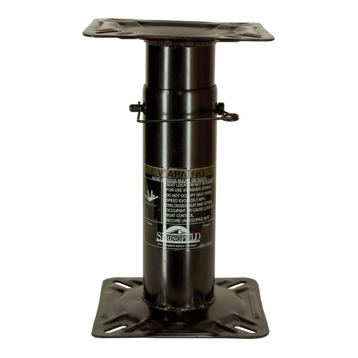 Springfield 1561107 Economy Adjustable 12" to 18" Pedestal, E-Coat Finish