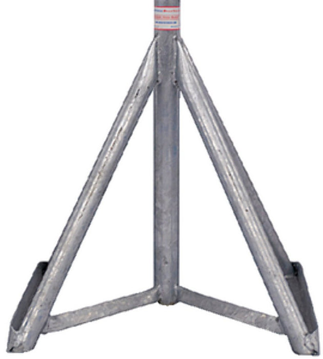 Brownell MB0GBASE Galvanized Motorboat Stand Base Only 41"-58"