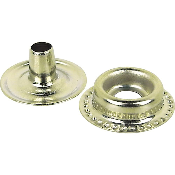 Seachoice MP7249SC Stainless Steel Button Stud With Barrel And Eyelet, 10 Sets