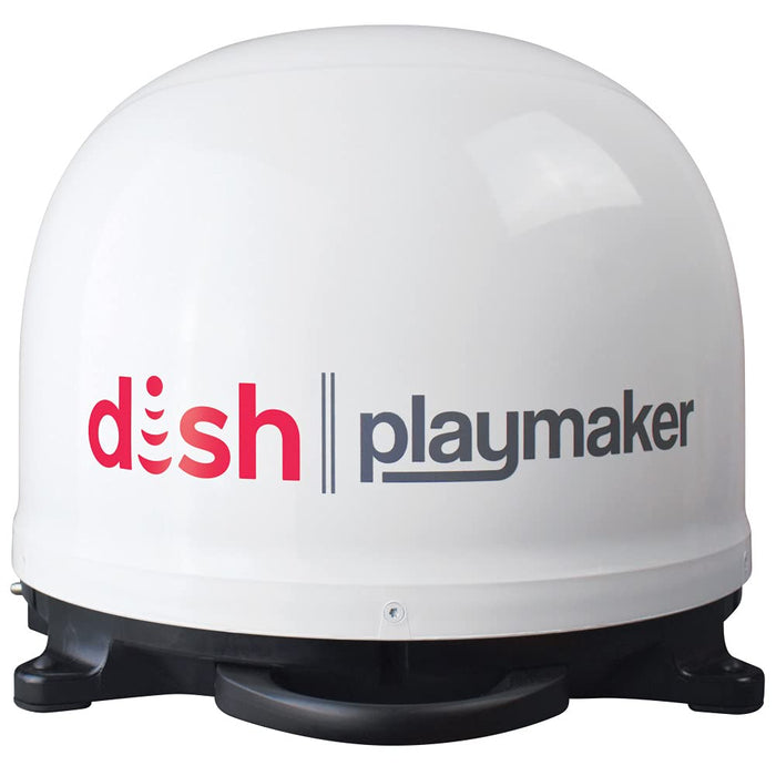 Winegard Co. PL8000R Winegard White Dish Playmaker Dual Portable Satellite RV TV, Antenna w/Wally HD receiver