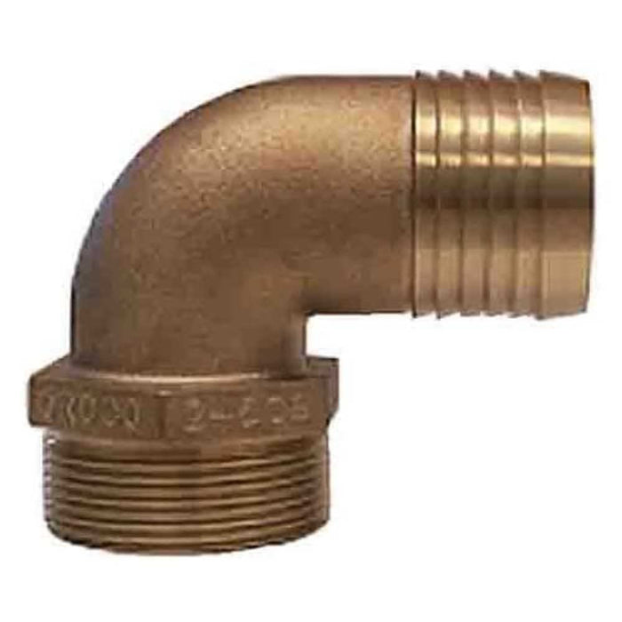 Groco PTHC-114PD32 Pipe-To-Hose Adapter, 90°