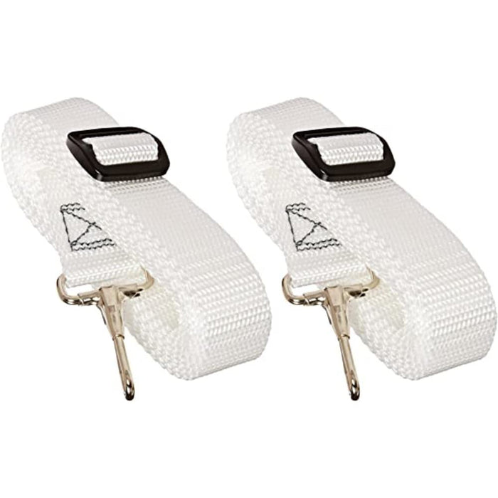 Epco BIM8WH Bimini Top Strap White 2/Pk
