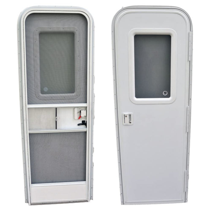 AP Products 015-217709 RH RV Entrance Doors, 26 x 72, Radius Style