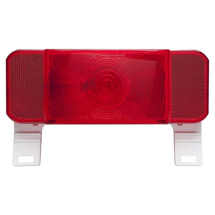 Optronics RVST61P Low Profile RV Combination Tail Light, White Driver Side w/license illuminator