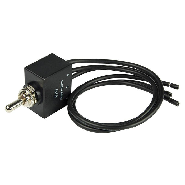 BEP 1002007 Sealed Toggle Switch, On-Off-On, SPDT, 10" Wire Leads