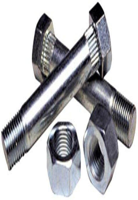 Tie Down Engineering 86250 Fluted Zinc Shackle Bolts w/Nuts, For Spring Hanger Brackets (2 Per Pack)