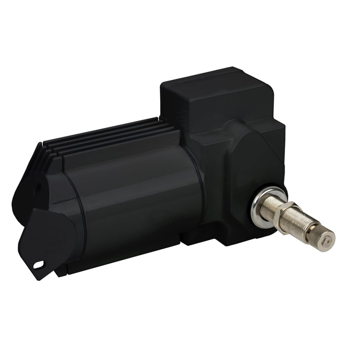 Sea Dog 412221B-3 Heavy Duty Wiper Motor, Powder Coated Aluminum/Stainless, 12V, Black Finish