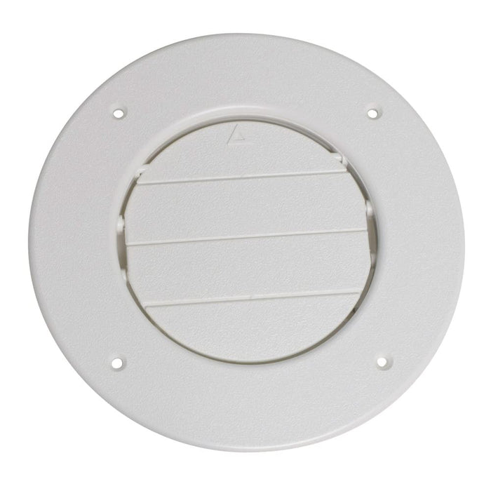 Valterra A10-3357VP 4" Dampered Heating & A/C Register, White