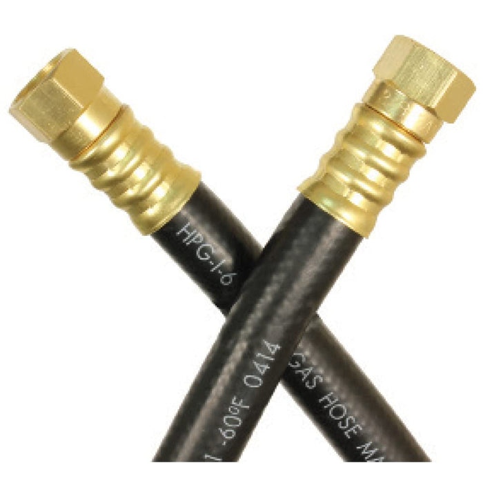 JR Products 07-31595 RV Thermoplastic LP Supply Hose w/ (2) 3/8" Female Swivel, SAE Ends