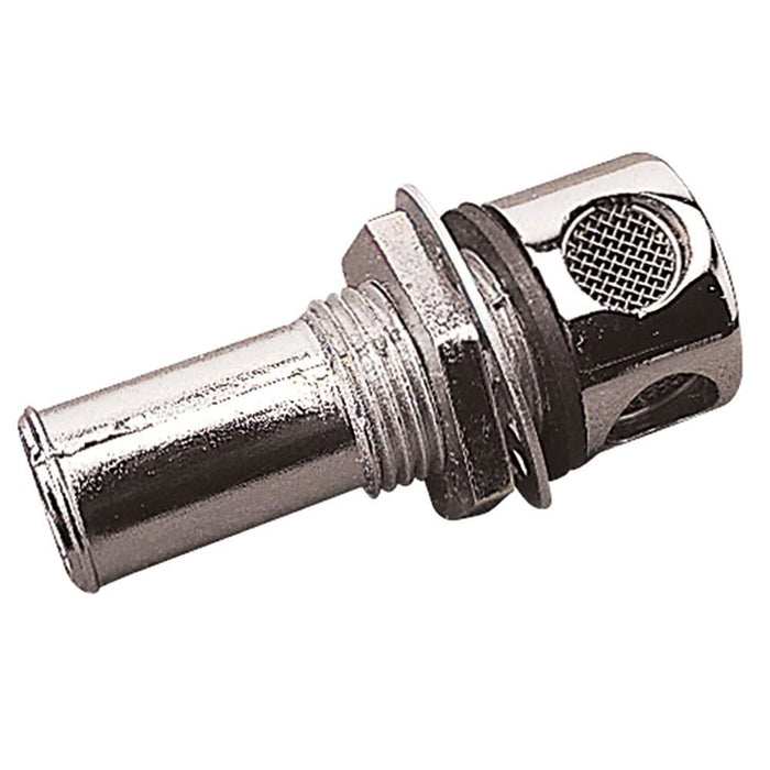 Sea Dog 352110-1 Straight Gas Tank Vent, Chrome Zinc, Carded