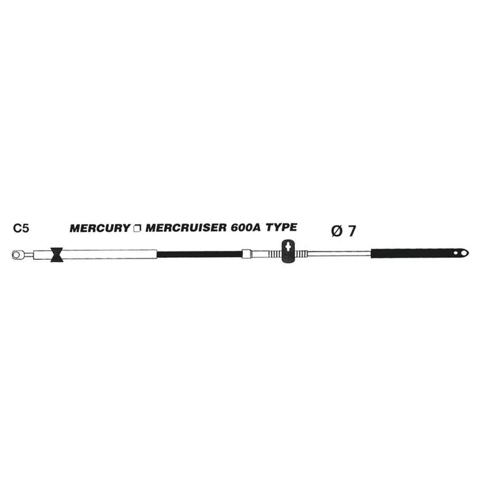 Uflex C5X24 UFLEX C5 Mercury/MerCruiser Engine Control Cable