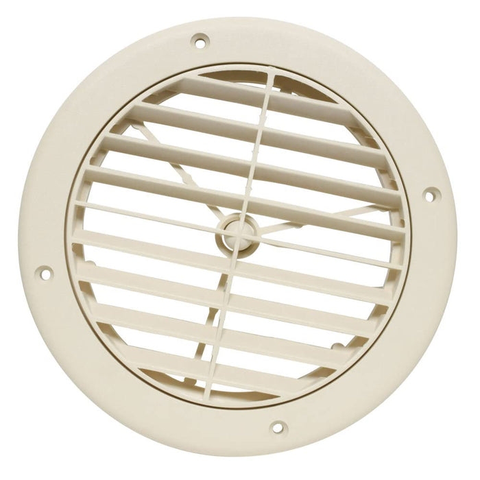 Valterra A10-3362VP 5" Louvered A/C Vent, Light Beige