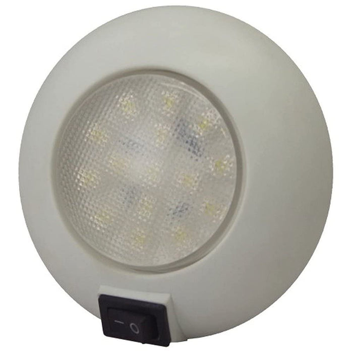 TH Marine LED-51829-DP T-H Marine LED Surface Mount Dome Light With Switch 4"