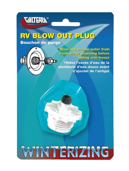 Valterra P23500VP Blow Out Plug, White Plastic