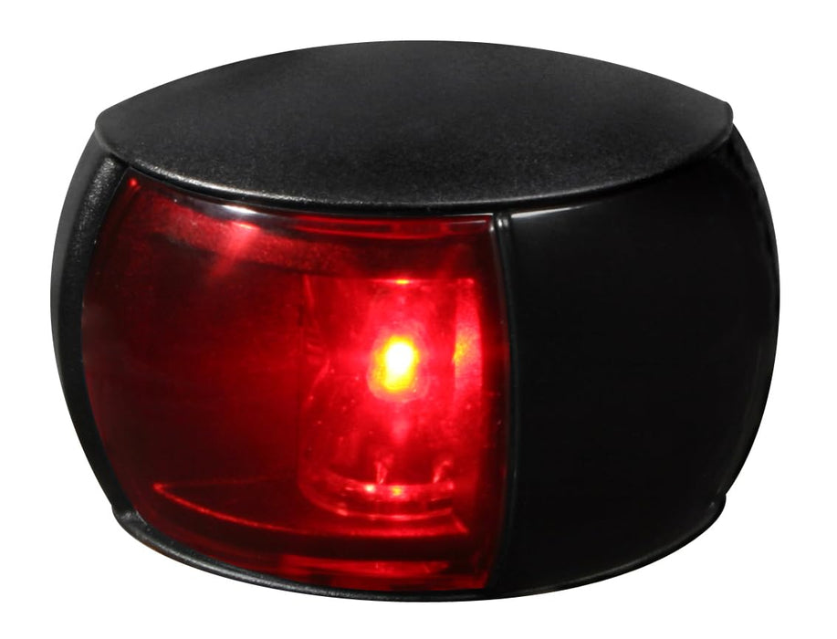 Hella 980520001 NaviLED Port (Red) Side Light Only, Black w/Red Lens, 1 ea.
