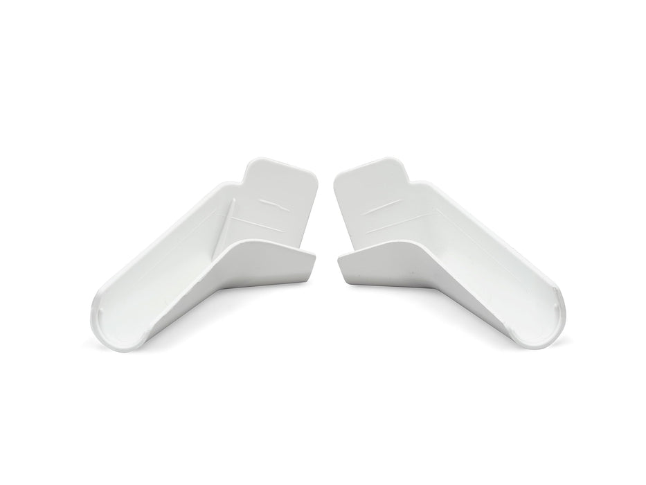 B&B Molders 94172 Rain Gutter Spout, Flexible, Polar White