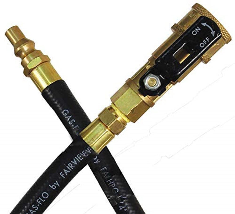 JR Products 07-31585 RV Appliance Hose, Thermoplastic, 1/4" Quick Disconnect Coupler & Male Pipe Thread