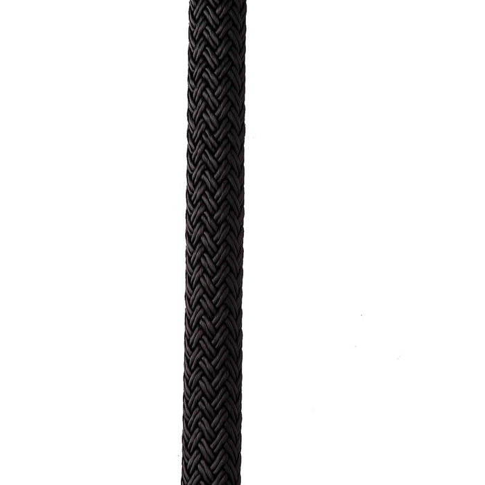 New England Ropes 50541200015 Double Braided Dockline, 3/8" x 15' Black