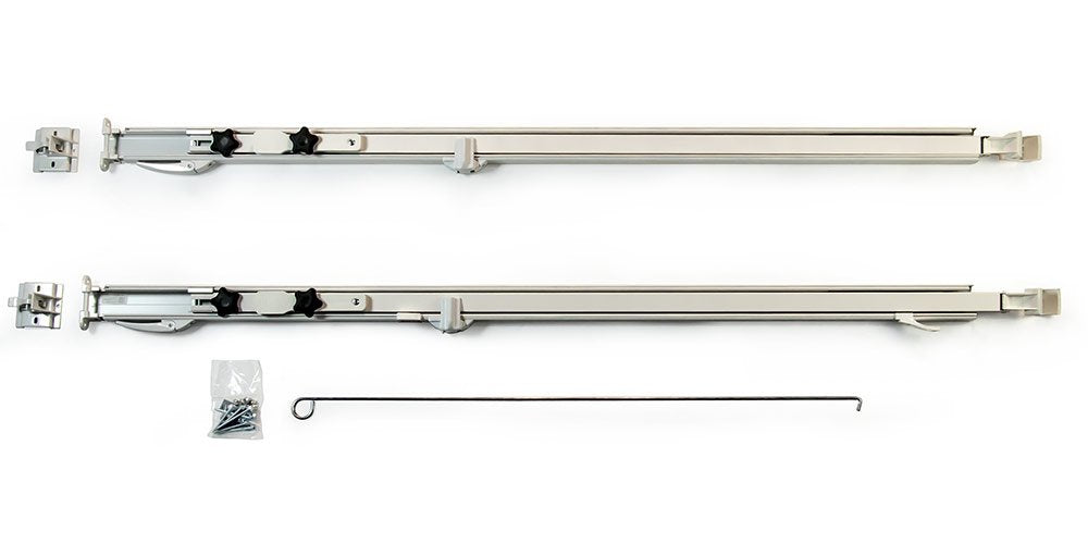 Powerwinch 961501WHT Carefree Fiesta Arm Sets, Universal, White Arms & Casting