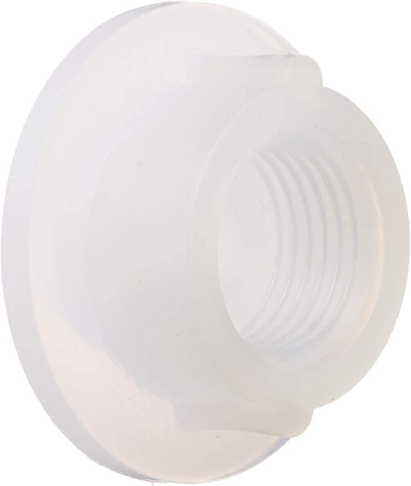 Icon 12477 Fresh Water Tank Raised Threaded Spin Weld Fitting, 1/2" White