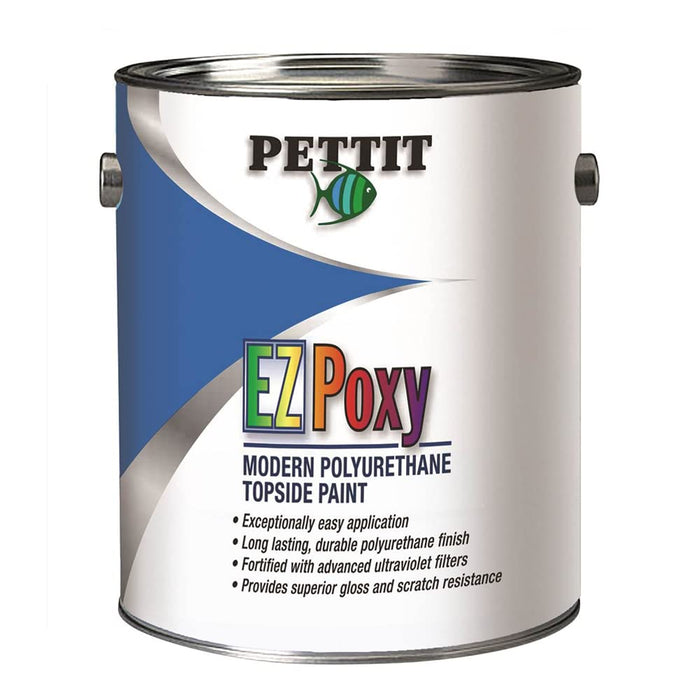 Pettit 1310606 EZ-Poxy Polyurethane Topside Finish, Semi-Gloss White-Gal