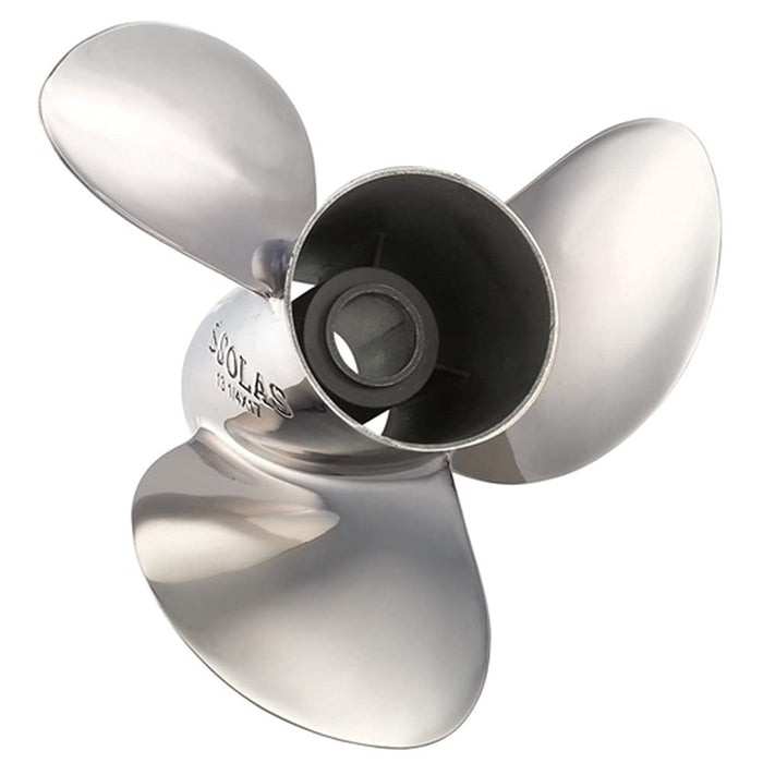 Solas 9431-130-19 Rubex NS3 SS 3-Blade Propeller, RH, 4-1/4" Gearcase, 13 x 19, Interchangeable Hub