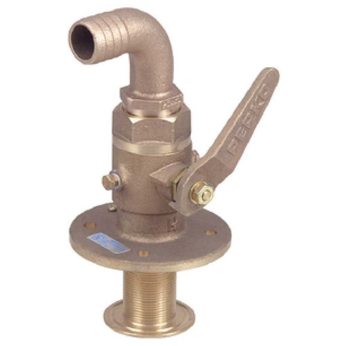 Perko 0834005PLB 3/4" Bronze Seacock w/90Â° Tail Piece