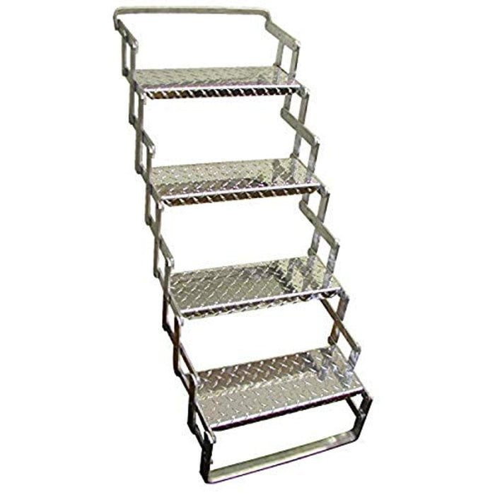 Brophy Products AS04 Aluminum Scissor Steps, 4-Step