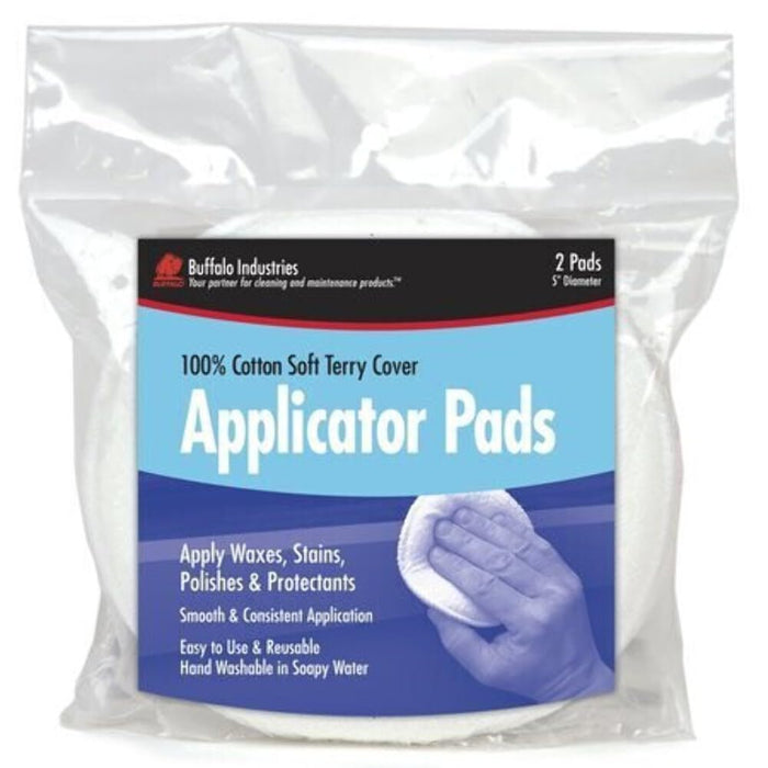 Buffalo Rags 64011 Terry Applicator Pads (2 Per Pack)