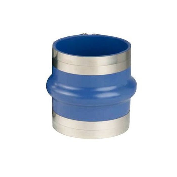 Trident Marine 270V3000-S/S Trident Blue Silicone "VHT" Single Hump Hose, w/T-Bolt Clamps, 3"