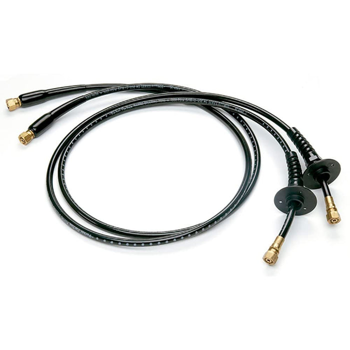 Uflex KITOBBHBR-10 Hydraulic Hose Kit with Fittings, 10', Includes Pre-Crimped Brass/Bulkhead Fittings, Bend Restrictors