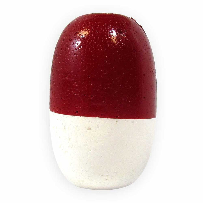 Cal-June 1504 Jim-Buoy Polystyrene Economy Rope Float 5" L Red And White