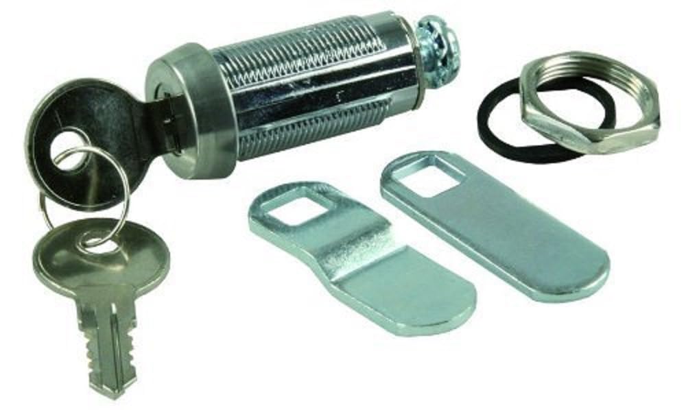 JR Products 185 Deluxe Compartment Door Key Lock, 1-3/8"