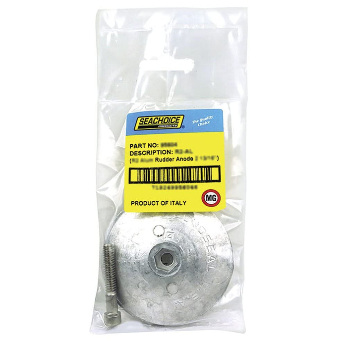 Seachoice 95611 Rudder & Trim Tab Anode w/Allen Screw, Magnesium, R4MG, Size 5" dia. x 5/8"