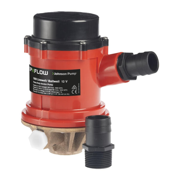 Johnson Pump 16004B Model Pro Series Livewell/Baitwell Pump, 12V