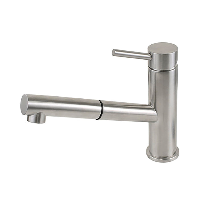 Scandvik 74122 Nordic Pull-Out Galley Mixer, Brushed Stainless Steel