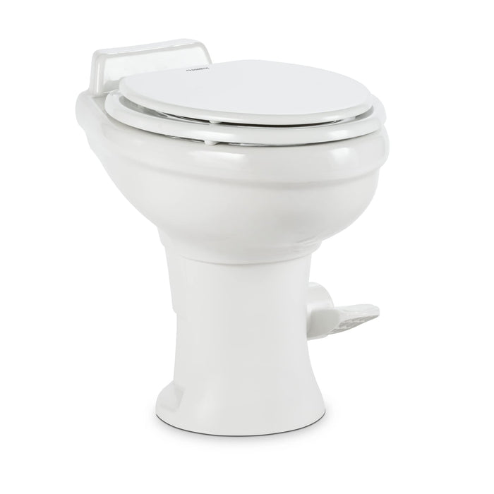 Dometic 9108781896 320 Series Standard Height Toilet w/o Sprayer, White