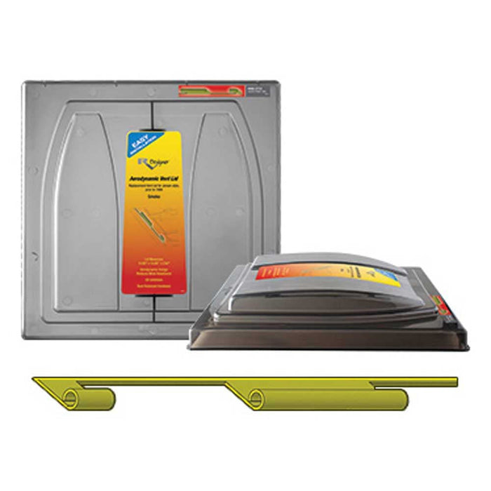 RV Designer V101 Replacement Vent Lid, Smoke