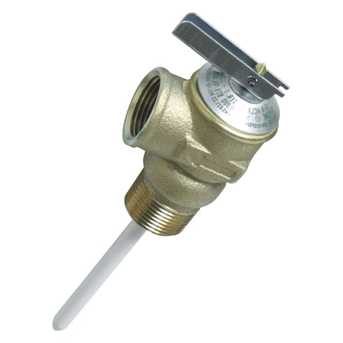 Camco 10471 Temperature and Pressure Relief 3/4" Valve With 4" Probe