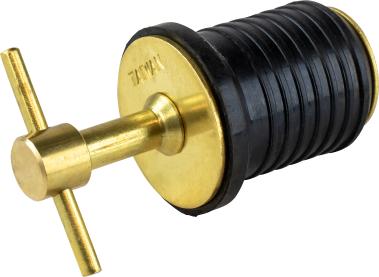 Sea Dog 520082-1 Brass T-Handle Drain Plug 1-1/4"