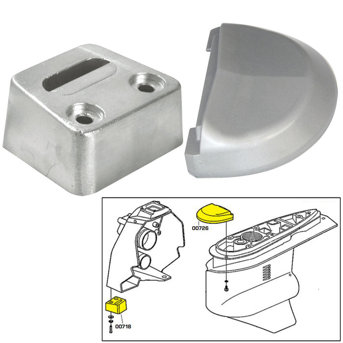 Tecnoseal Anode Kit w/Hardware - Volvo SX