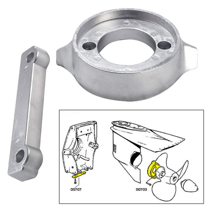 Tecnoseal Anode Kit w/Hardware - Volvo 280