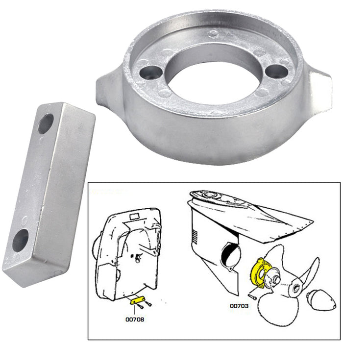 Tecnoseal Anode Kit w/Hardware - Volvo 290