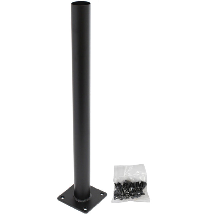 Poste telescópico hembra inferior de 18" de largo con soporte RAM