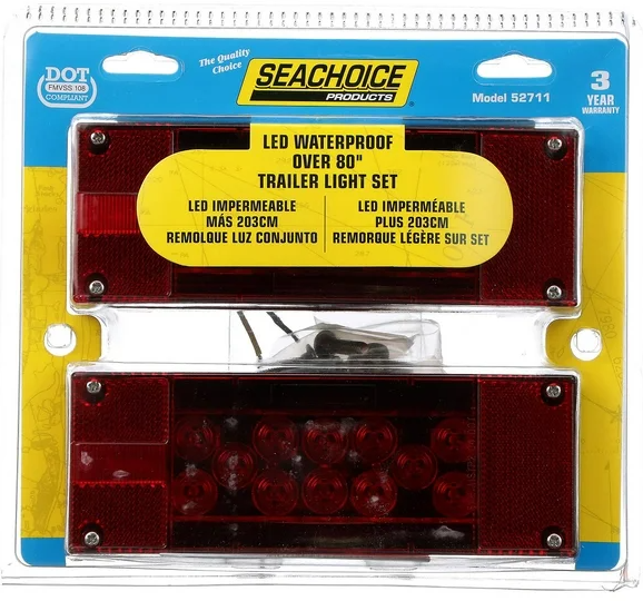 Seachoice 50-52711 Luces LED para remolque de más de 80 "impermeables