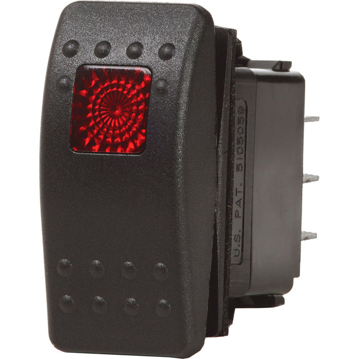 Blue Sea 7943 Contura II Interruptor SPDT - (ON)-OFF-ON - Negro