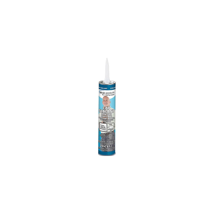 Dicor Corporation 351CST-1 Clear Cap Sealant, 10 oz., Tan