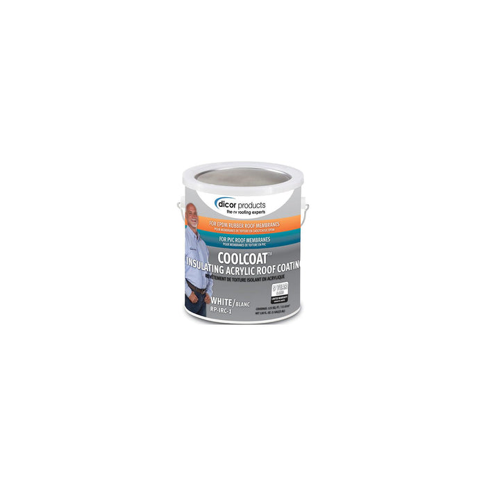 Dicor Corporation RP-IRC-1 Cool Coat™ Insulating Roof Coating, White, Gal.