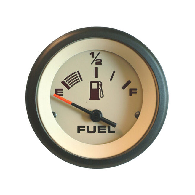 Sierra 59707P Sahara Series 2" Black & Tan Fuel Gauge & Requires "F" Sender Code